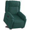 Sillón eléctrico reclinable elevable de tela verde oscuro 3