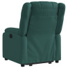 Sillón eléctrico reclinable elevable de tela verde oscuro 5