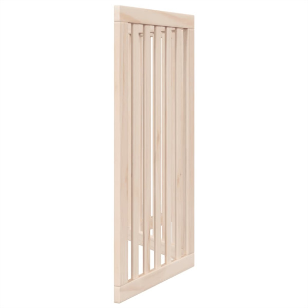 Porta para cães dobráveis 3 painéis de madeira poplar 150 cm M 5