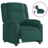 Sillón reclinable eléctrico tela verde oscuro 2
