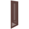Puerta para perros plegable 3 paneles madera álamo marrón 150cm 5