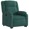 Sillón reclinable elevable tela verde oscuro 4