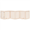 Puerta para perros plegable 6 paneles madera de álamo 300 cm 3