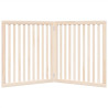 Porta dobrável para cachorro 2 painéis madeira de choupo 160 cm 4