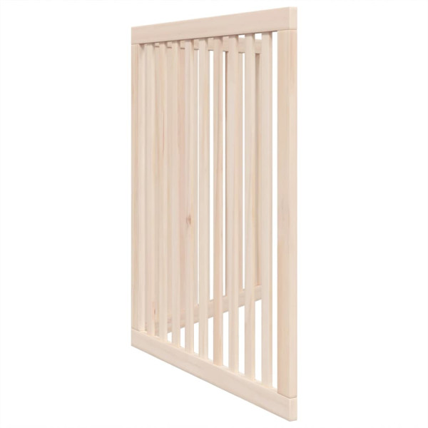 Puerta para perros plegable 2 paneles madera de álamo 160 cm M 5