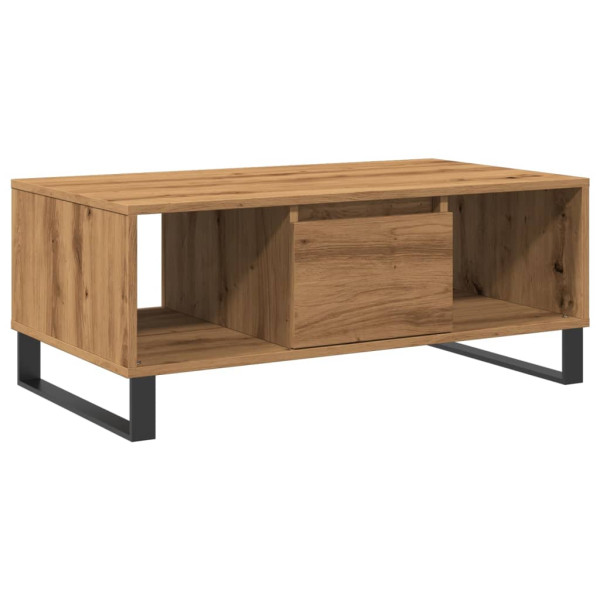 Mesa de centro madera de ingeniería roble artisan 90x50x36.5 cm M 3