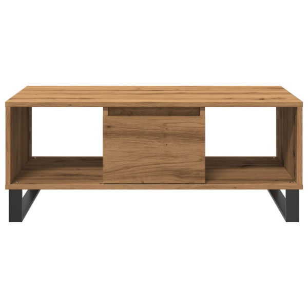 Mesa de centro madera de ingeniería roble artisan 90x50x36.5 cm M 4