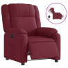 Sillón reclinable eléctrico tela rojo tinto 2