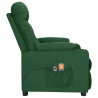 Sillón de masaje eléctrico tela verde oscuro 4