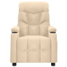 Sillón de masaje de tela color crema 2
