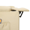 Sillón de masaje eléctrico tela color crema 5