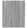 Armario de baño estrecho con ruedas madera gris Sonoma 5