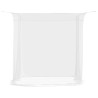 Mosquitera colgante 156 malla blanca 220x150x180 cm 5