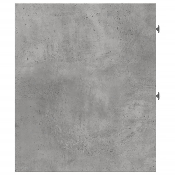 Armario de baño estrecho con ruedas madera gris hormigón M 5