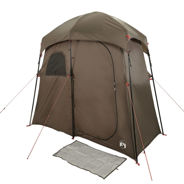 Tenda para duche para 2 pessoas impermeável castanho M 5