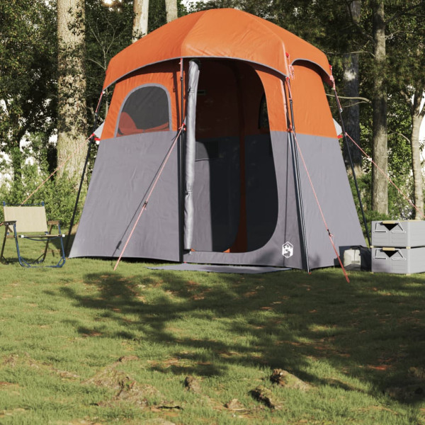 Tenda para duche para 2pessoas tecido impermeável cinza/laranja M 3