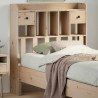 Cabecero de cama con almacenaje madera maciza de pino 75 cm 1