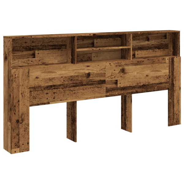 Cabecero armario madera ingeniería envejecida 200x19x103.5 cm M 2