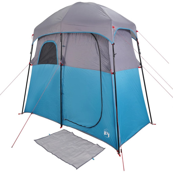 Tenda para duche para 2 pessoas impermeável azul M 5