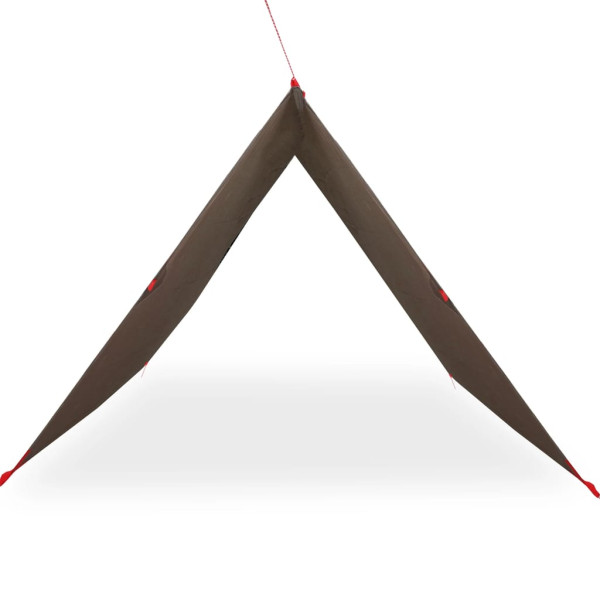 Lona de campismo 306x306 cm impermeável castanho M 4