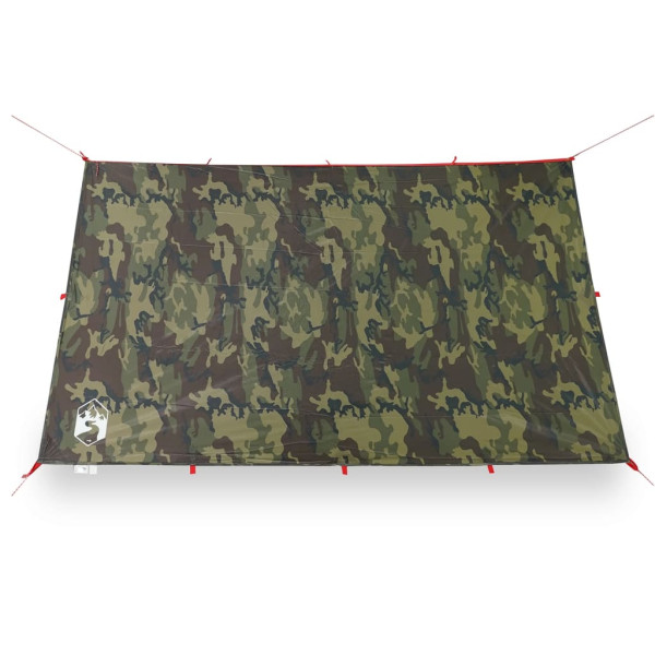 Lona de campismo 306x306 cm impermeável camuflagem M 5
