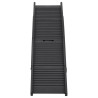 Rampa plegable para perros plástico negro 153x40x12.5 cm 3