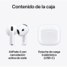 Apple AirPods 4ta Gen cancelación activa de ruido blanco 6