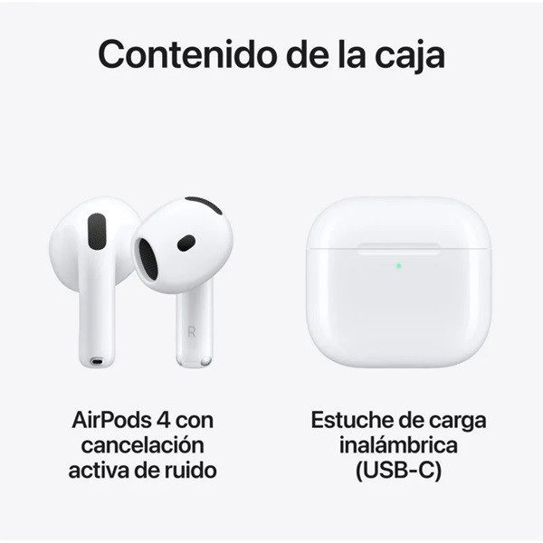 Apple AirPods 4ta Gen blanco M 6