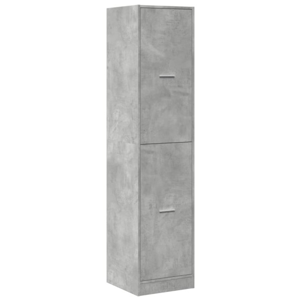 Armario botiquín madera ingeniería gris hormigón 40x41x144.5 cm M 3