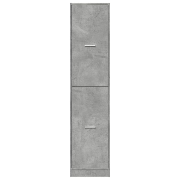 Armario botiquín madera ingeniería gris hormigón 40x41x144.5 cm M 5