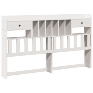 Cabecero de cama almacenaje madera maciza pino blanco 180 cm H