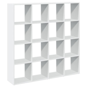 Estante 137.5x29x137.5 cm contraplacado branco H