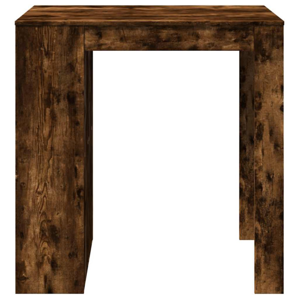 Mesa alta de bar madera ingeniería roble ahumado 102x70x103.5cm M 5
