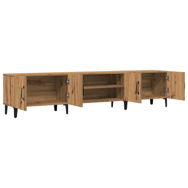 Mueble de TV madera de ingeniería roble artisian 180x31.5x40 cm M 5