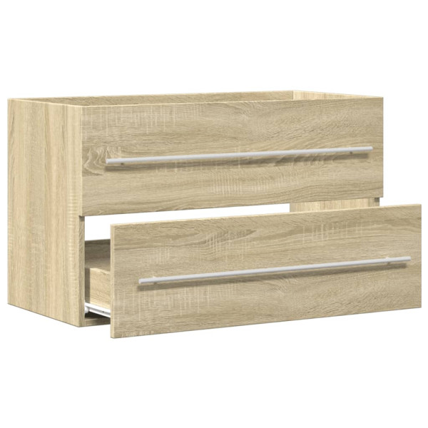 Armario para lavabo aglomerado madera envejecida 80x38.5x48 cm M 5