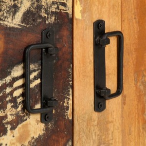 Estante c/ 4 prateleiras 124x30x180cm madeira recuperada maciça H