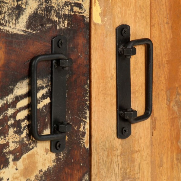 Estante c/ 4 prateleiras 124x30x180cm madeira recuperada maciça M 2