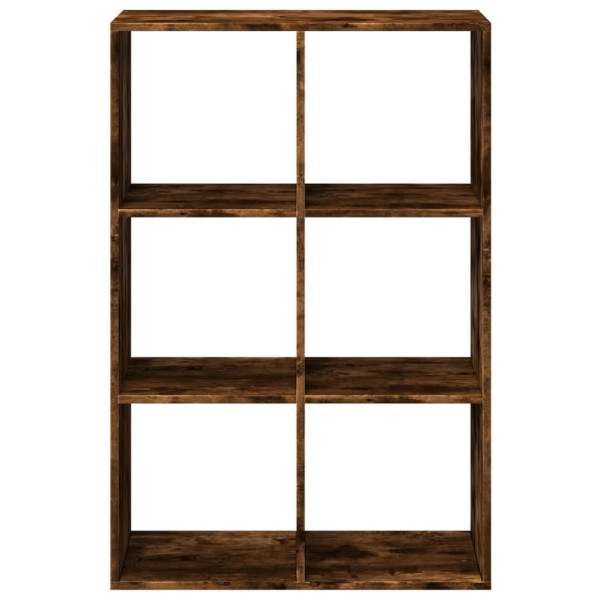 Librería divisora madera roble ahumado 69.5x29x103.5 cm M 5