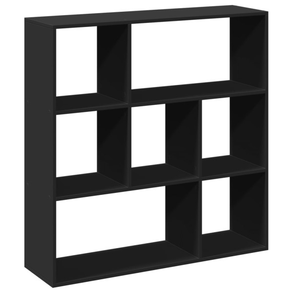 Librería divisora madera de ingeniería negra 102x29x103.5 cm M 2