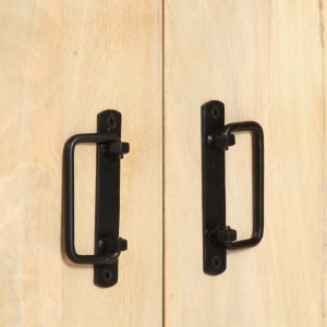 Estantería de 4 niveles madera maciza de mango 124x30x180 cm H