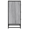 Aparador madera ingeniería y metal gris Sonoma 35.5x35x76 cm 5
