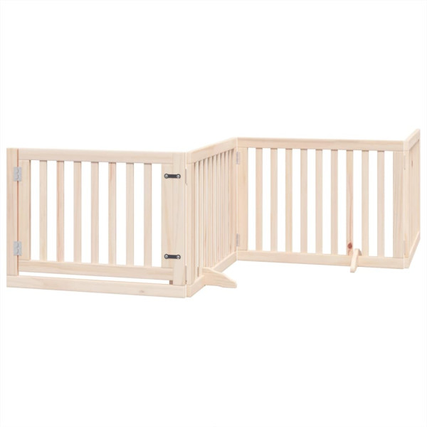 Puerta para perros plegable 10 paneles madera de álamo 800 cm M 3