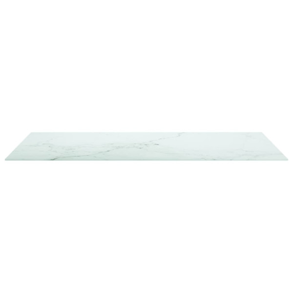 Tablero mesa diseño mármol vidrio templado blanco 120x65 cm 8mm M 3