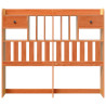 Cabecero de cama almacenaje madera maciza pino marrón 120 cm 3