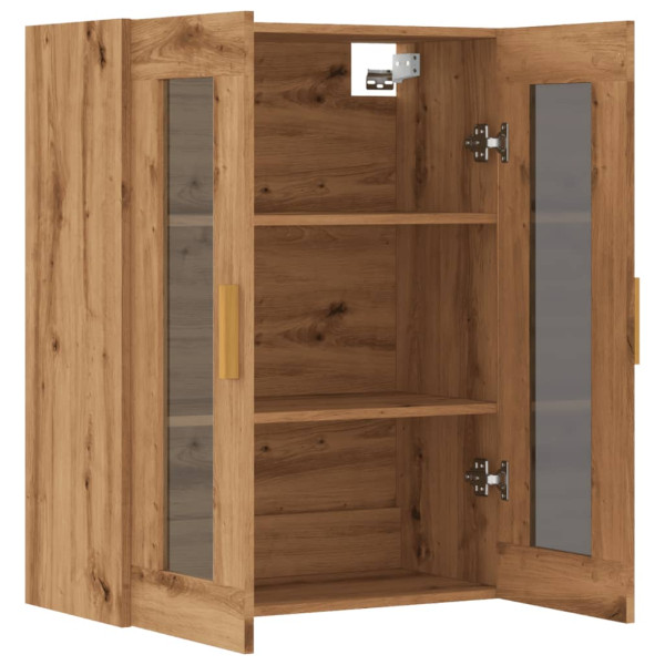 Armario colgante de pared roble artesanal 69.5x34x90 cm M 5