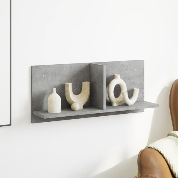 Armario de pared madera ingeniería gris hormigón 70x16.5x30 cm M 3