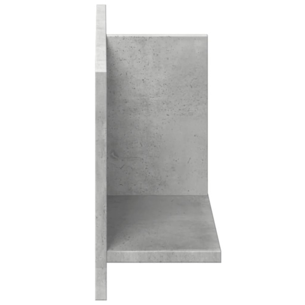 Armario de pared madera ingeniería gris hormigón 70x16.5x30 cm M 5