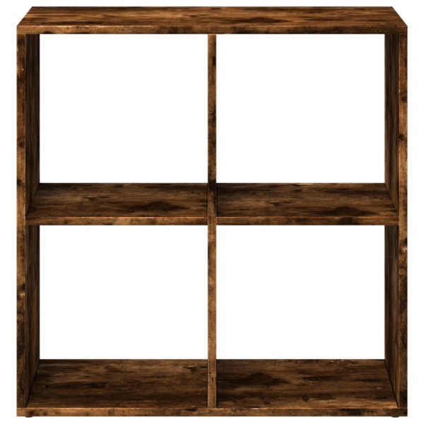 Librería divisora madera roble ahumado 69.5x29x69.5 cm M 5