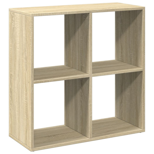 Librería divisor madera ingeniería roble Sonoma 69.5x29x69.5 cm M 2