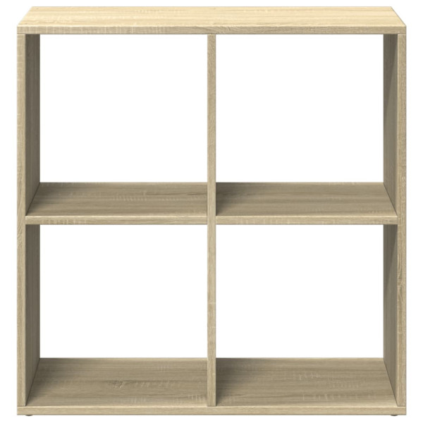 Librería divisor madera ingeniería roble Sonoma 69.5x29x69.5 cm M 5